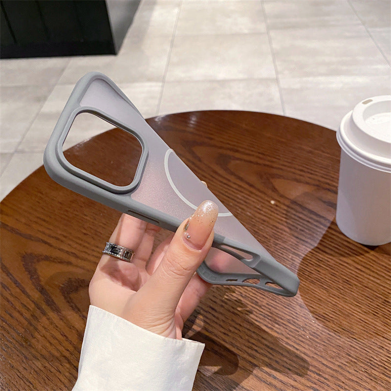 Ultra-thin Skin-feel Magnetic Soft Phone Case For iPhone