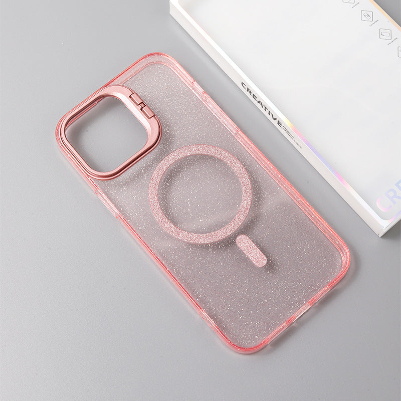 Glitter Transparent Anti-fall Mobile Phone Case For iPhone