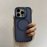 Lens Bracket Magnetic Phone Case For iPhone
