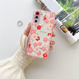 Flower Transparent Phone Case For Samsung