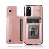 Flip Card Holder Leather Phone Case For Samsung