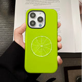 2 in 1 Fresh Orange Magnetic Phone Case For iPhone