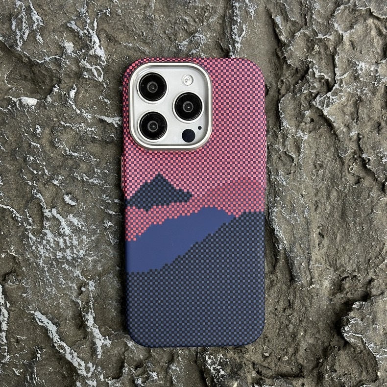 New magnetic textured phone case for iPhone