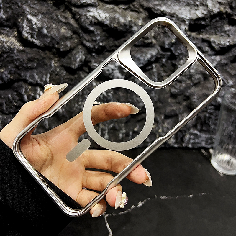 Magnetic Transparent Anti -fall Mobile Phone Case For iPhone