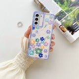 Flower Transparent Phone Case For Samsung