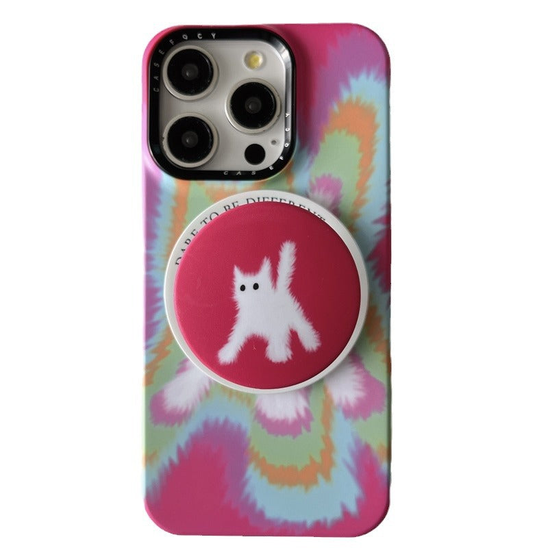 Funny Furry Cat Magnetic Phone Case For iPhone