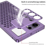 Metal Snap Button Aromatherapy Aluminum Alloy Cooling Case for Samsung