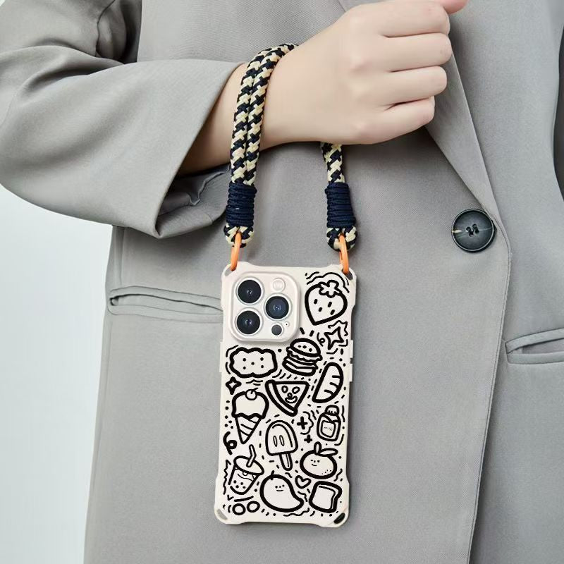 Line diagonal mobile phone case For iPhone