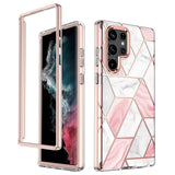 Electroplated Pink Marble Case for Samsung