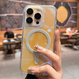 Gradient Transparent Magnetic Phone Case For iPhone