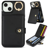 Ring Card Holder Wallet Phone Case For iPhone