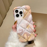 3D Diamond Airbag Soft Phone Case For iPhone