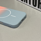 Gradient Thin Circle Magnetic Phone Case For iPhone
