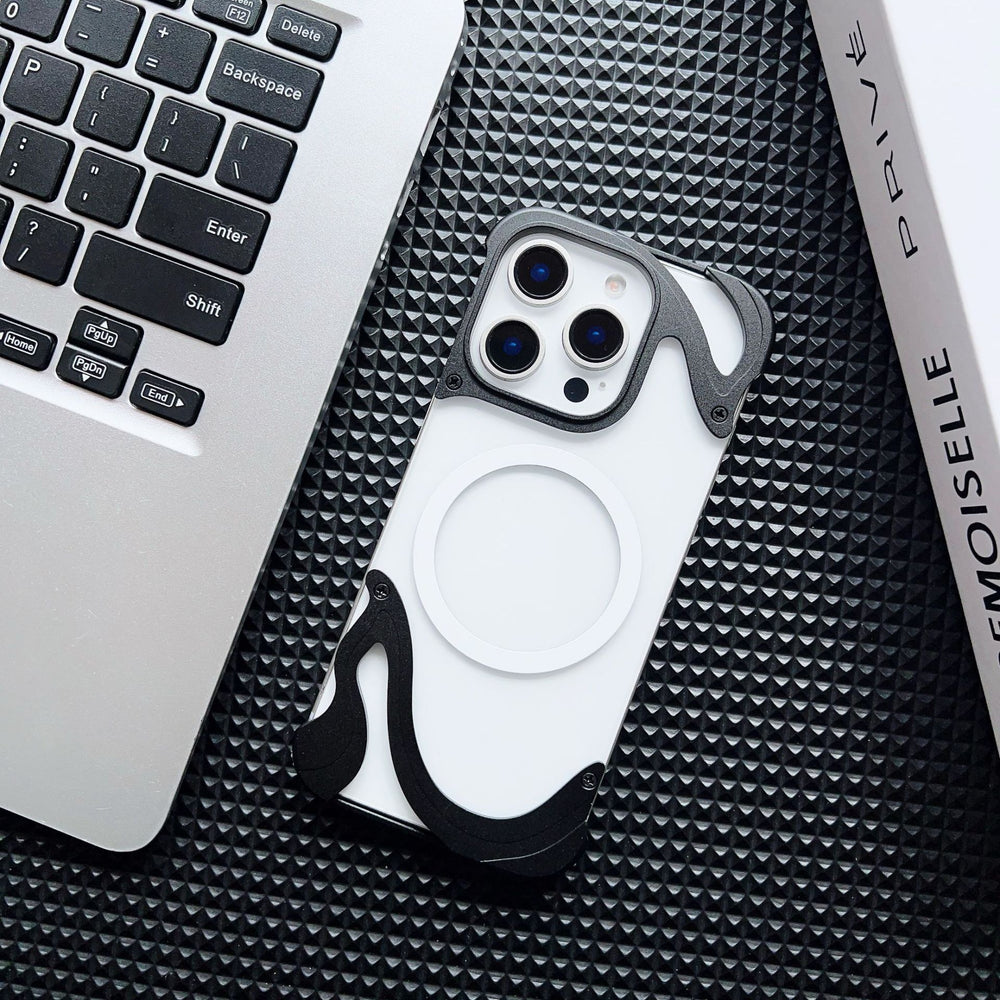 Magnetic Transparent Borderless Phone Case For iPhone