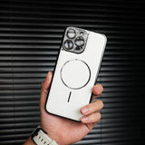 Metallic Paint Magnetic Phone Case For iPhone