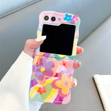Colorful Graffiti Flower Phone Case for Samsung Z Flip