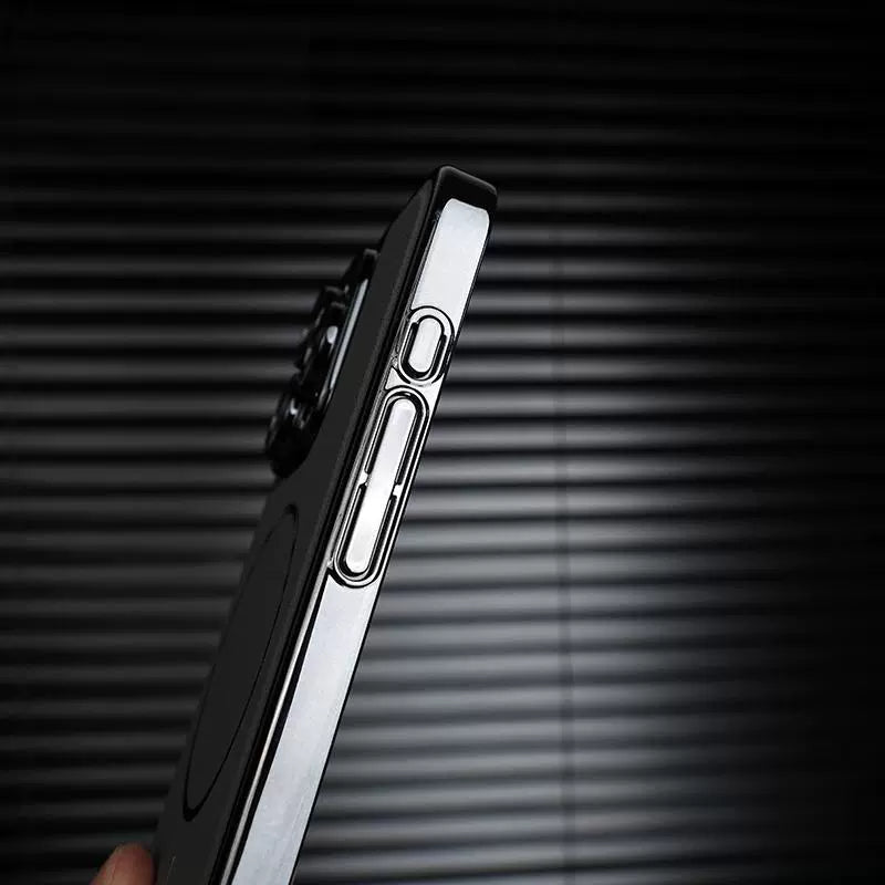 Metallic Paint Magnetic Phone Case For iPhone