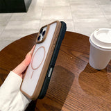 Ultra-thin Skin-feel Magnetic Soft Phone Case For iPhone