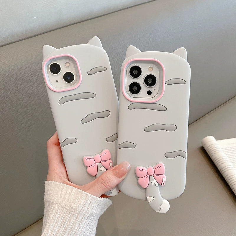 3D Cat Phone Case For iPhone