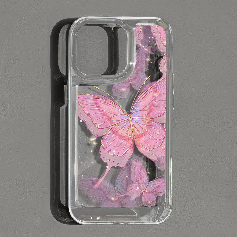 Gold Foil Butterfly Phone Case for IPhone