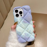 3D Diamond Airbag Soft Phone Case For iPhone