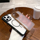 Ultra-thin Skin-feel Magnetic Soft Phone Case For iPhone