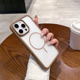 Ultra-thin Skin-feel Magnetic Soft Phone Case For iPhone