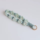 Braided Cotton Rope Flower Phone Chain Lanyard