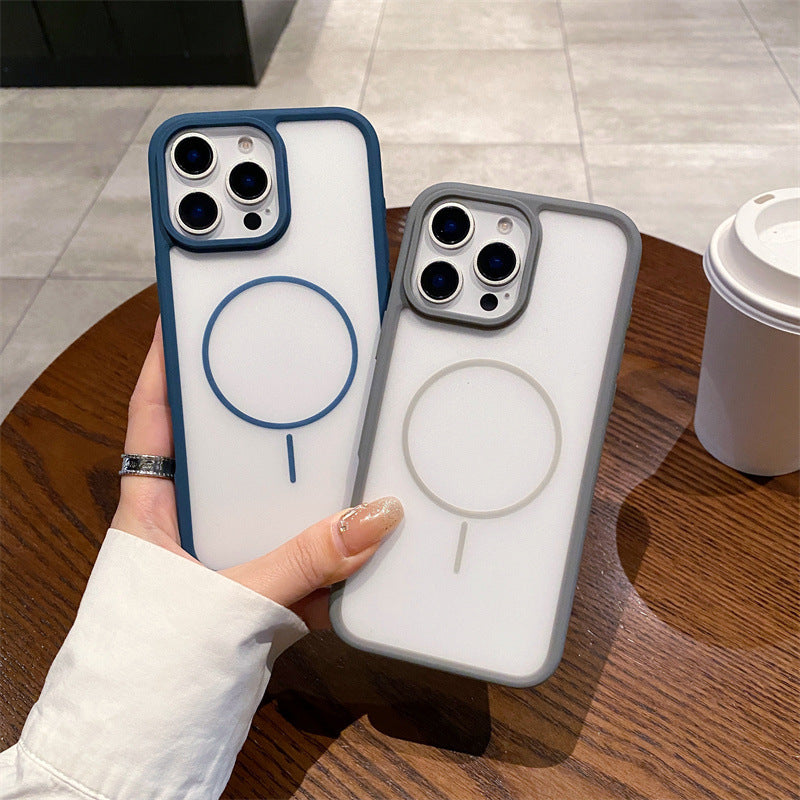 Ultra-thin Skin-feel Magnetic Soft Phone Case For iPhone