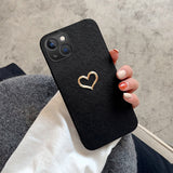 Simple Love Leather Case for IPhone