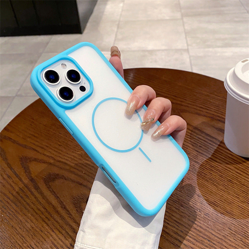 Ultra-thin Skin-feel Magnetic Soft Phone Case For iPhone