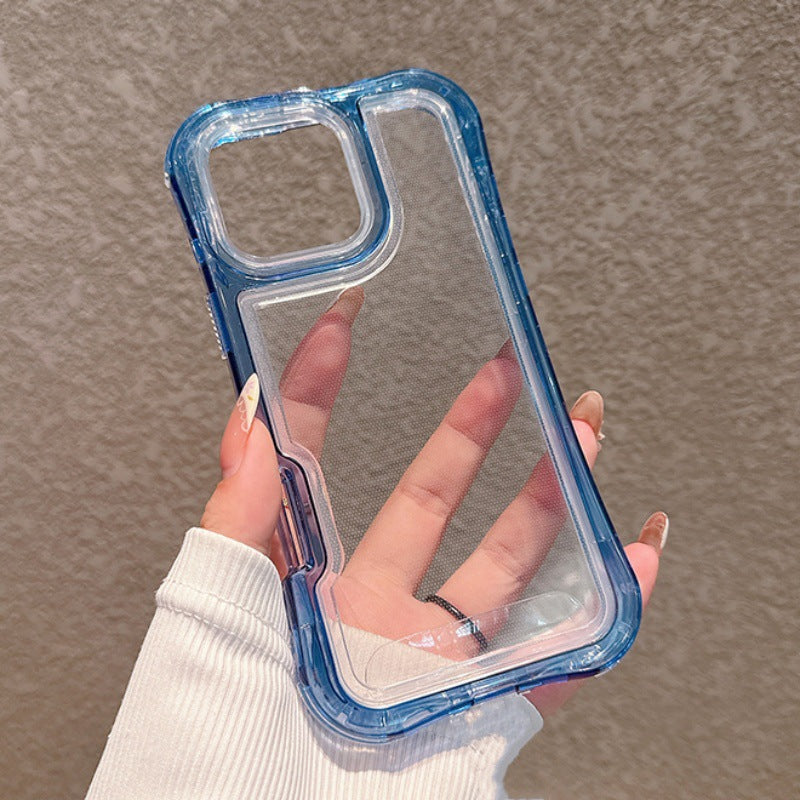 Transparent 3-in-1 Phone Case For iPhone