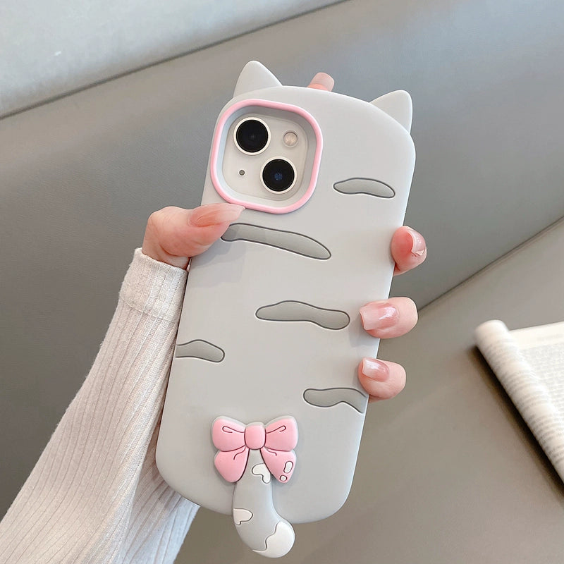 3D Cat Phone Case For iPhone