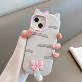3D Cat Phone Case For iPhone