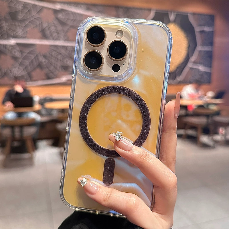 Gradient Transparent Magnetic Phone Case For iPhone