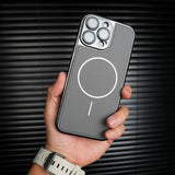 Metallic Paint Magnetic Phone Case For iPhone