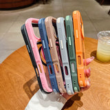 Frosted Transparent Magnetic Phone Case For iPhone