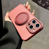 Magnetic Bracket Wireless Charging Case For iPhone
