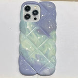 3D Diamond Airbag Soft Phone Case For iPhone