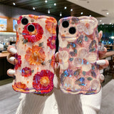 Oil Painting Flower Phone Case for IPhone