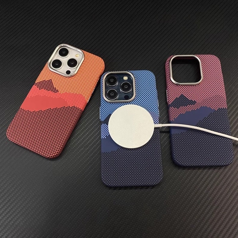 New magnetic textured phone case for iPhone