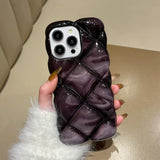 3D Diamond Airbag Soft Phone Case For iPhone