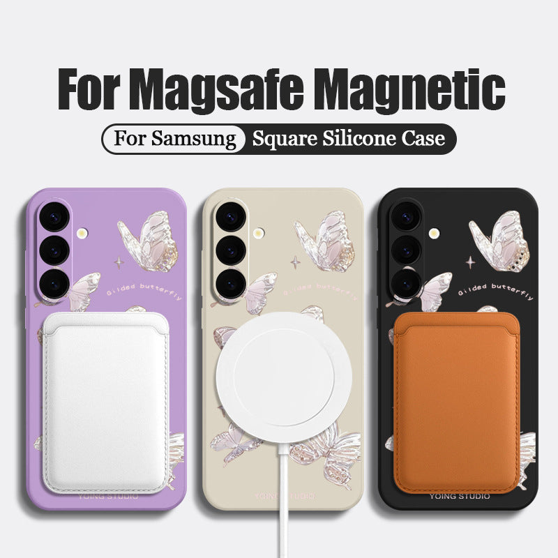 Butterfly Magnetic Drop-Proof Phone Case For Samsung