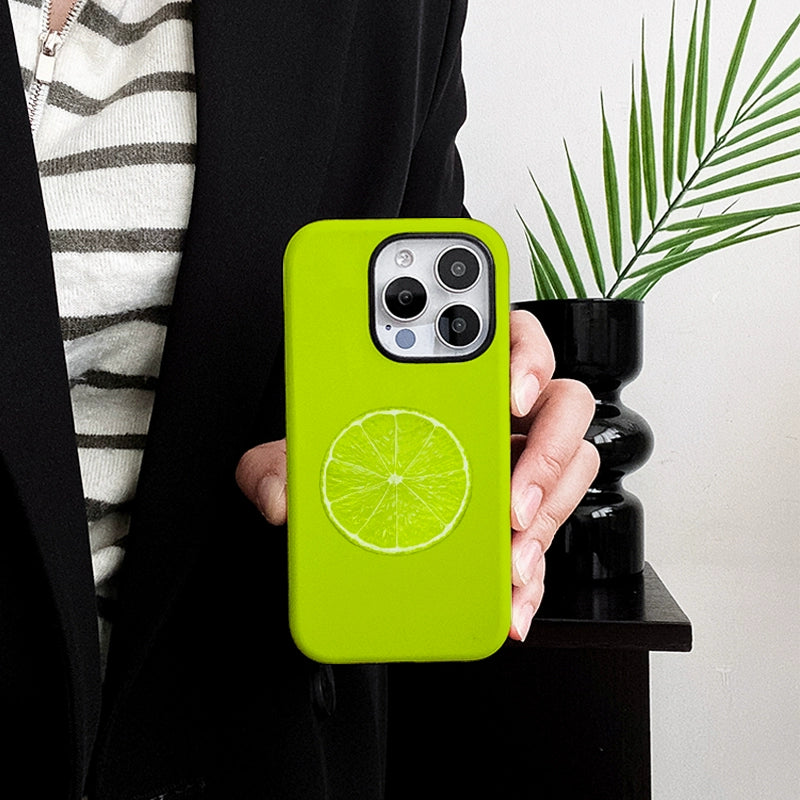 2 in 1 Fresh Orange Magnetic Phone Case For iPhone