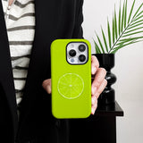 2 in 1 Fresh Orange Magnetic Phone Case For iPhone