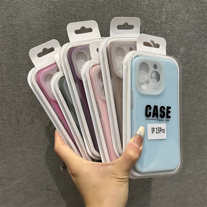 Summer Jelly Color Liquid Silicone Phone Case For iPhone