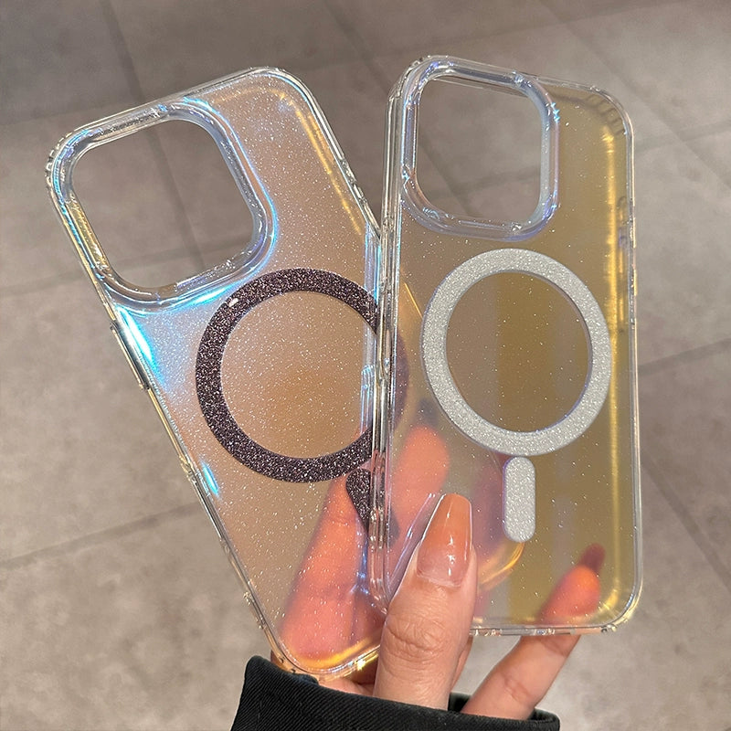 Gradient Transparent Magnetic Phone Case For iPhone