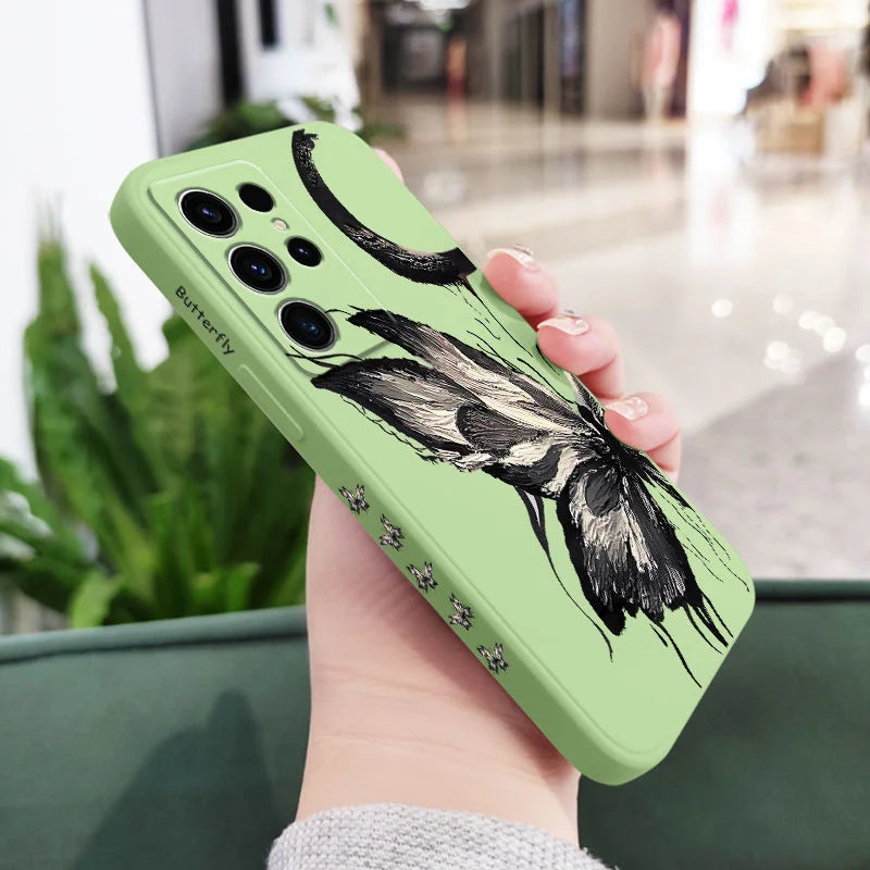 Painting Butterfly Phone Case For Samsung