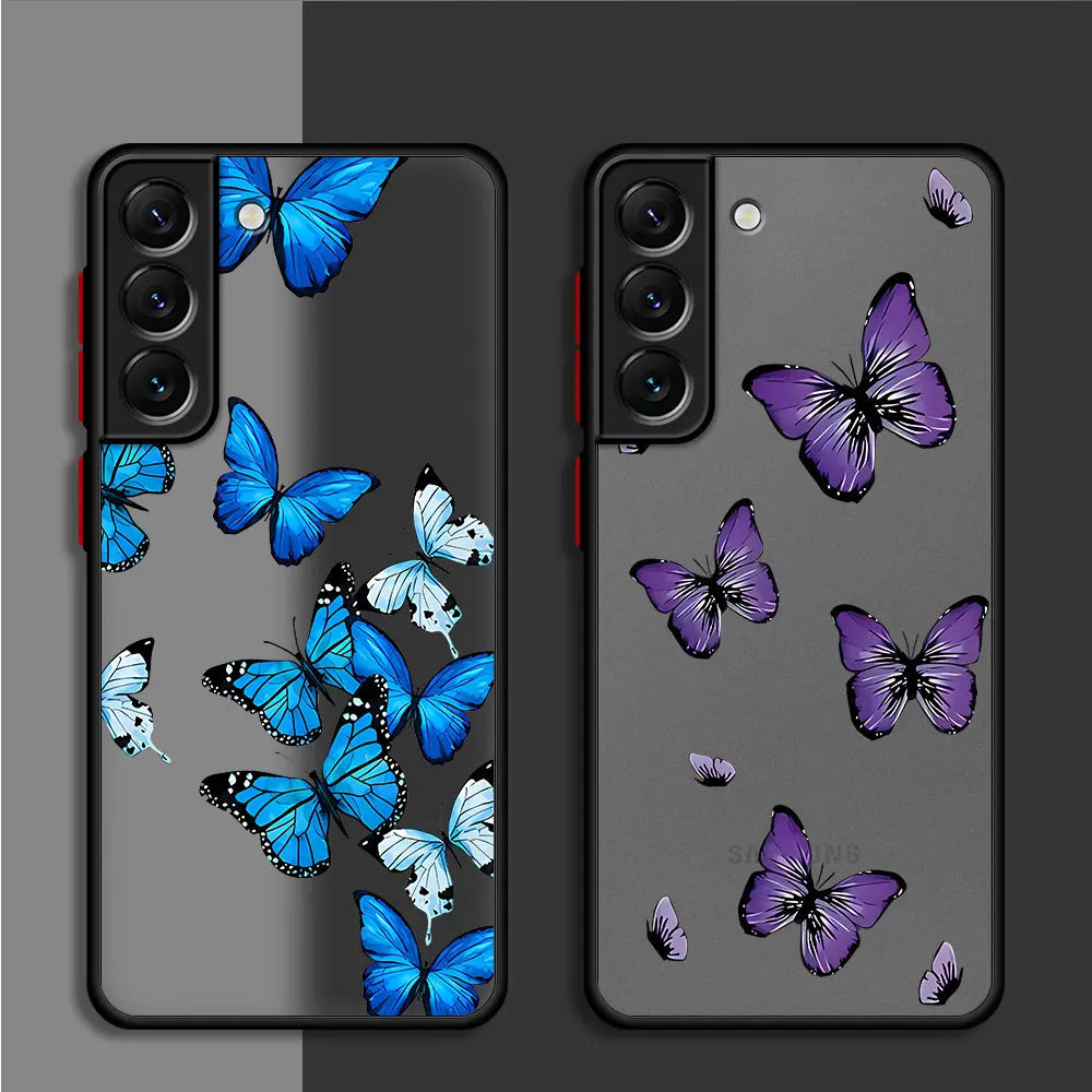 Retro Butterfly Pattern Phone Case For Samsung