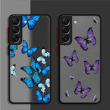 Retro Butterfly Pattern Phone Case For Samsung